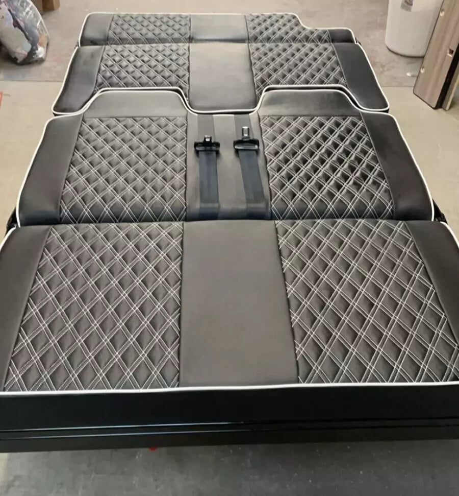 3/4 4PC Rock & Roll Bed VW T4 T5 T6 Custom Vivaro Trafic Campervan (D/D W)
