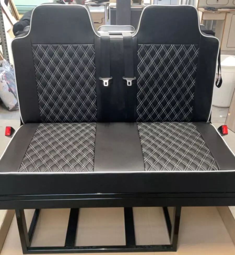 3/4 4PC Rock & Roll Bed VW T4 T5 T6 Custom Vivaro Trafic Campervan (D/D W)